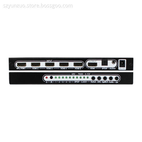 HDMI5X1Switch with Audio Extractor